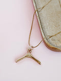 Repurposed Mini Hanger CC Necklace