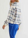 Leona Sherpa Jacket in Opal Sky Sherpa