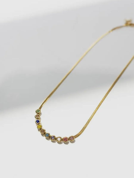 Jovie Colorful Crystal Necklace