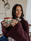 Bell Sleeve Knit Cardigan in Bark