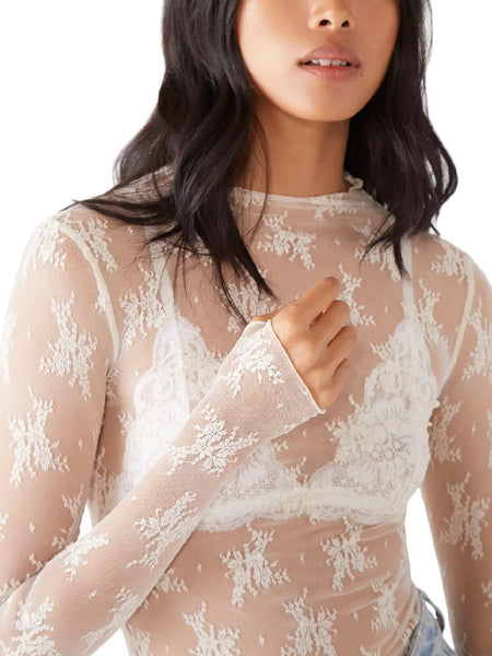 Lady Lux Layering Top in Evening Creme