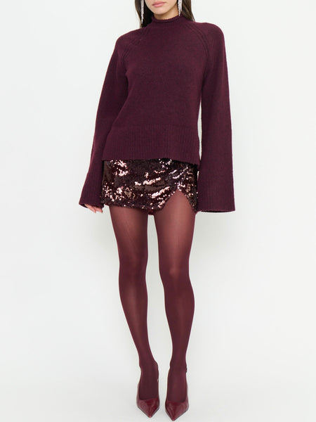 Emerson Sweater in Merlot Knit