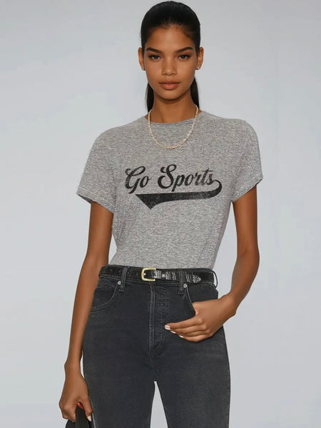 Go Sports Tee in Grey