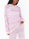 Feel Good Sweater in Cotton Candy Stripe Knit