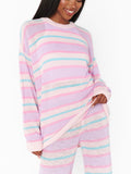 Feel Good Sweater in Cotton Candy Stripe Knit