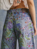 Alter Ego Wide Leg Jean in Dusk Combo