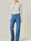 Piped To Perfection Button Up in White
