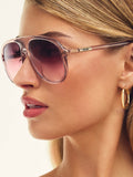 Chart Topper Sunnies in Doe & Rouge Glow