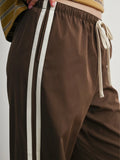 Down To Earth Stripe Pant in Brown