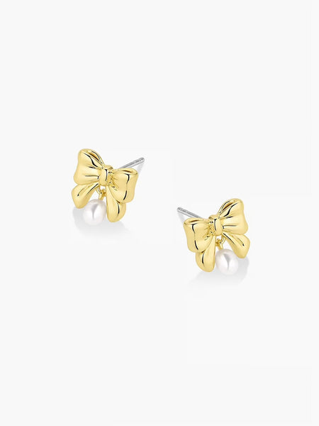 Bow Pearl Earrings