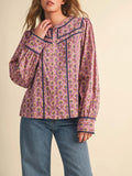 Such A Steph Blouse in Orchid Floral