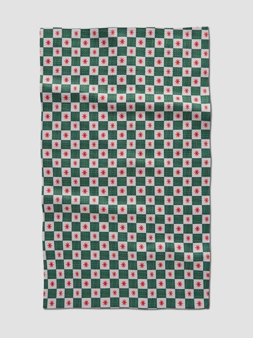Jolly Grid Tea Towel
