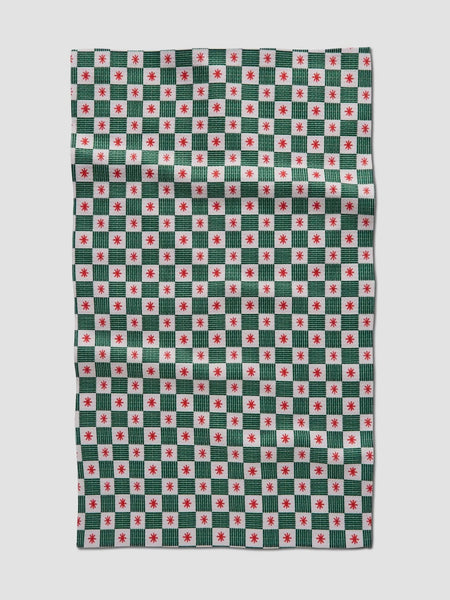 Jolly Grid Tea Towel