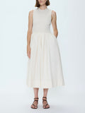 Gladys Dress in Oyster Shell