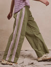 Street Scallops Track Pant in Sage & Lilac