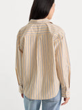 The Poplin Easy Shirt in Dune Stripe