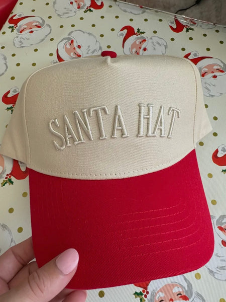 Santa Hat Trucker Hat in Red