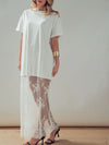 Play Me Your Mix Tape Dress in White
