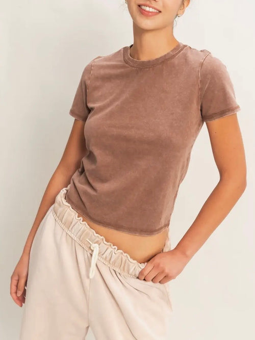 Good Crews Tee in Chocolate