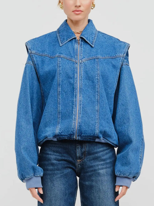 Past The Point Jacket in Denim