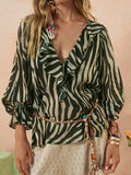 Zevra Blouse in Washed Charcoal