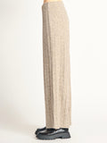Shiloh Sweater Pant in Taupe/Heather Grey