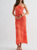 Saturday Scrunch Maxi Dress in Citrus