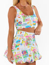 Celeste Skort in Amalfi Coast Linen