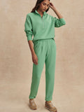 The Rolled Cuff Pant 25 in Green Spruce