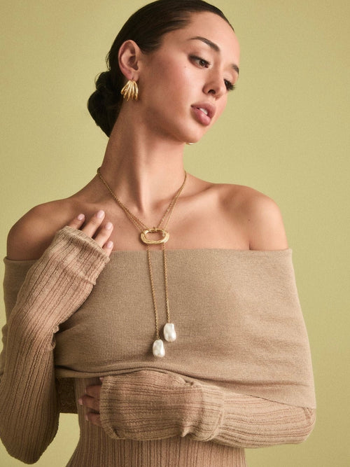 Solar Necklace in Gold