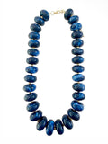 Liberty Chunky Beaded Necklace in Navy