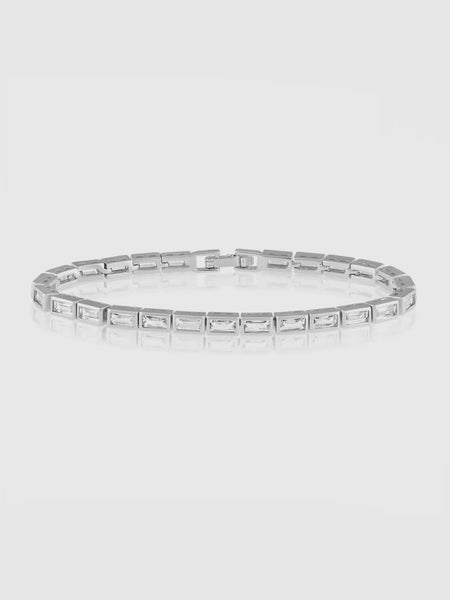 Lainey Tennis Bracelet in Silver