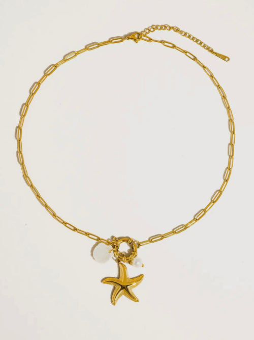 Sahar Summer Star & Shell Necklace