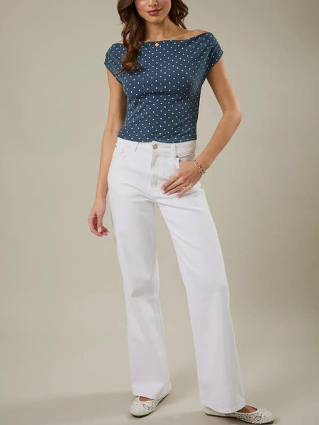 Show Me A Slouch Top in Indigo