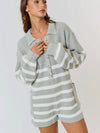 Don't SWEATer It Romper in Grey