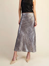 Party Animal Metallic Skirt in Silver