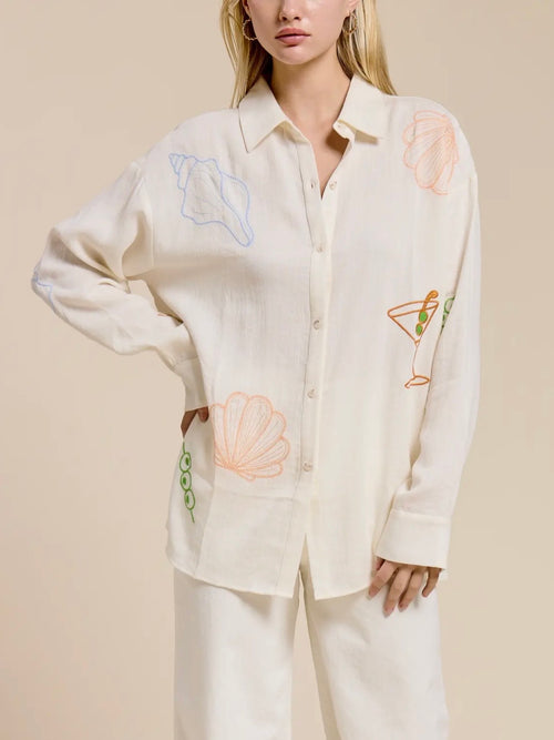 The Saint Tropez Social Shirt in White