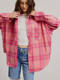 Plaid, Please! Button Up in Pink