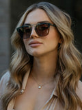 Demi Sunnies in Desert Sage & Brown