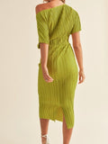 What A Rush Midi Dress in Kiwi