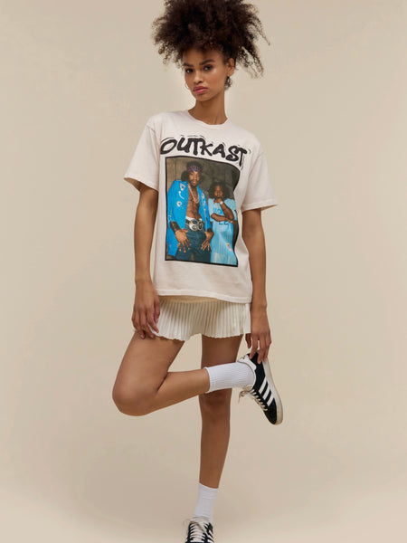 Outkast Photo Weekend Tee in Dirty White