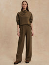 The Extra Wide Leg Pant 29.5 in Military Olive