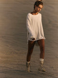 One To Beat Pullover in Ivory