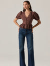 Arely Top in Brown