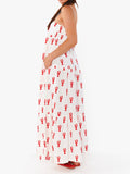 Long Weekend Maxi Dress in Lobster Embroidery