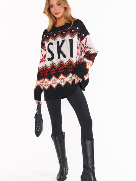 Ski in Sweater in Ski Knit