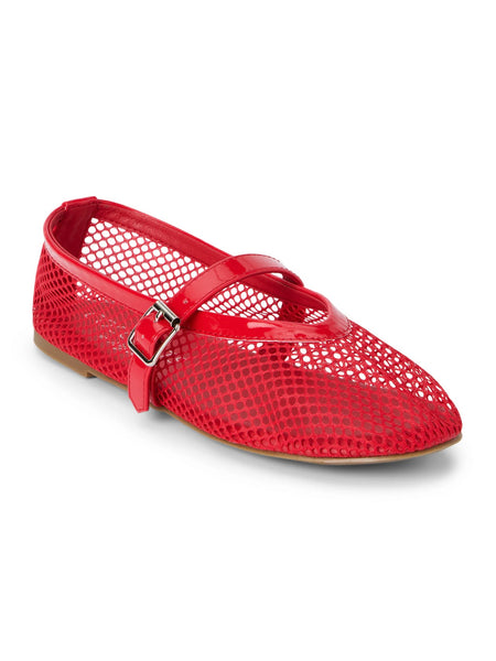 Nolita Ballet Flat in Red