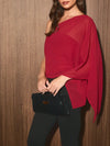 On The Other Hand Blouse in Crimson