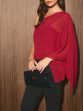 On The Other Hand Blouse in Crimson