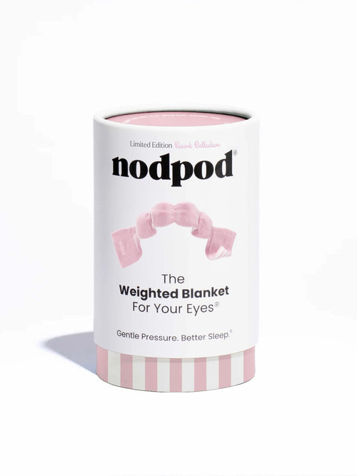 Weighted Sleep Mask in Pink Cabana